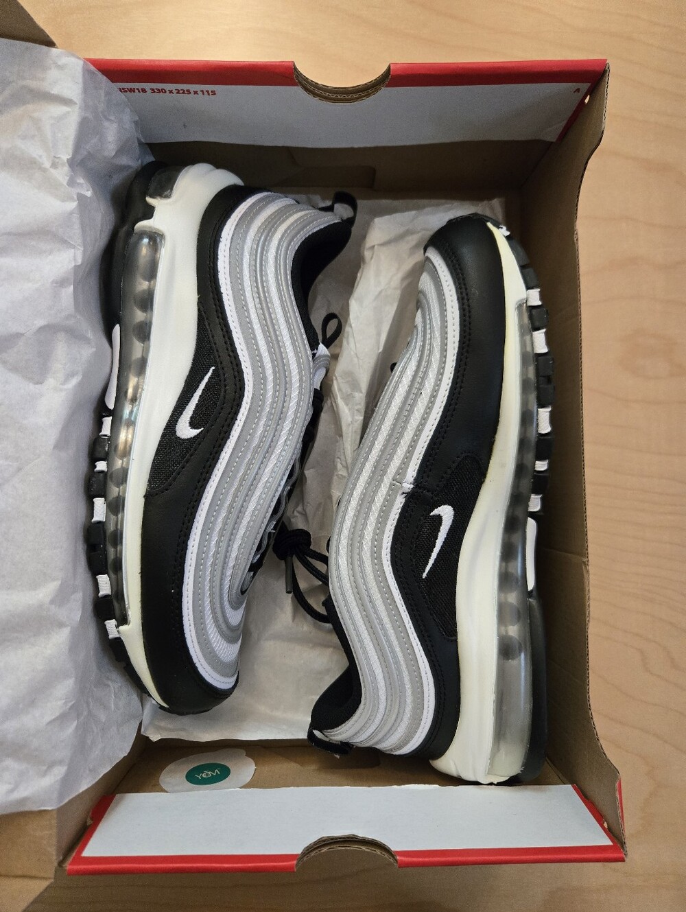 Nike Air Max 97 Black White Reflect Silver